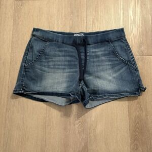 Denizen From Levi's Denim Shorts Medium Lounge Drawstring Elastic Waist Blue